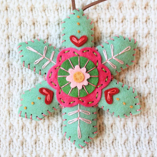 ⏰Christmas Limited Sale 70% OFF!!🎄50K+ SOLD! 🎁✨Christmas Snowflake Felt Ornament/Ornament Kit