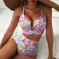 🌊💕2026 Summer Hot Sale 70% OFF👙✨Women's Floral High Waisted Tummy Control Bikini Set