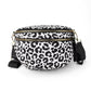 🎁Last Day 49% Off-Black and White Checkered Nylon Bum Bag Plus Size Friendly Fanny Pack