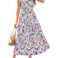 🏖️Early Summer Sale-50% Off🌷Women's Boho Print V Neck Ruffle Maxi Dress