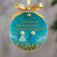⏳LAST DAY SALE 70% OFF!⏰Friendship Sea Glass Christmas Ornament🌊✨Shaped by Nature & Crafted by Hand💝