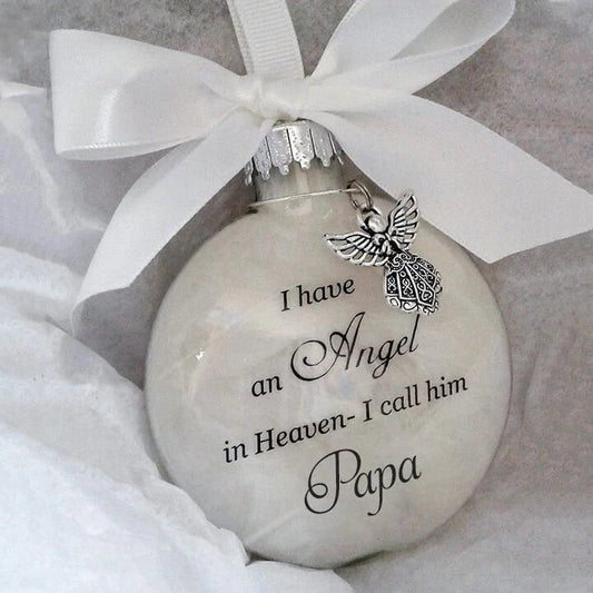 🎅LAST DAY BUY 2 GET 1 FREE!🎁 Christmas Ornaments Feather Ball👼Angel In Heaven Memorial Ornament