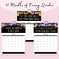 🏆Christmas Pre Sale 49% OFF - Here We F*cking Go Again: 2026 Swear Calendar for Tired-Ass Women