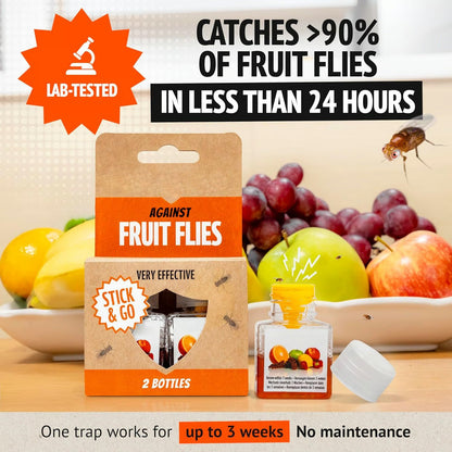 [BUY 2 GET 1 FREE]🔥Ultra-Strong Fruit Fly Trap - User Friendly  (Up to 3 Weeks per Bottle)