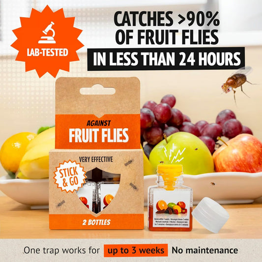 [BUY 2 GET 1 FREE]🔥Ultra-Strong Fruit Fly Trap - User Friendly  (Up to 3 Weeks per Bottle)