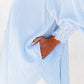 🔥LAST DAY SALE 49% OFF🏆️Mid-length smocked shirt with striped lapel and oversized drawdown sleeves