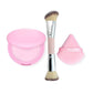 💗LAST DAY BUY 1 GET 1 FREE!!💗Pressed Pink Powder with Brush and Triangle Puff