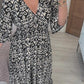 🔥HOT SALE 49% OFF💃Bohemian Casual Print V-Neck Waist Wrap Long Dress-4