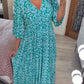 🔥HOT SALE 49% OFF💃Bohemian Casual Print V-Neck Waist Wrap Long Dress-6