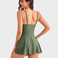 🏖️LAST DAY SALE: ONLY ￡12.99!!🌊Women's One Piece Tummy Control Tie Knot Swimsuit👙