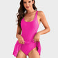 🏖️LAST DAY SALE: ONLY ￡12.99!!🌊Women's One Piece Tummy Control Tie Knot Swimsuit👙