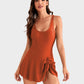 🏖️LAST DAY SALE: ONLY ￡12.99!!🌊Women's One Piece Tummy Control Tie Knot Swimsuit👙