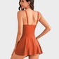 👙Summer Hot Sale 49% OFF💃Elegant Tummy Control One-Piece Swimdress for Women – Flattering Fit with Skirted Design