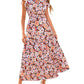 🏖️Early Summer Sale-50% Off🌷Women's Boho Print V Neck Ruffle Maxi Dress