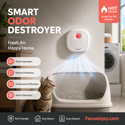 🔥 LIMITED-TIME SALE ONLY ￡13.99! ✨🌬️PawFresh™ Pet Odour Eliminator – 50% OFF! Silent. Smart. Smell-Gone. 🇬🇧🐾