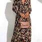 💃LAST DAY SALE 49% OFF🔥Women's Leopard Print V-Neck Long Sleeved Dress