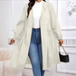 ⏳LAST DAY SALE 60% OFF🧥💖Casual Plus Size Drawstring Zip-Up Long Sleeve Hooded Coat