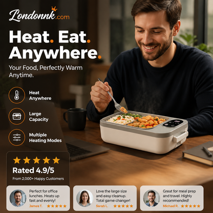 📢📢50% off! ⏰ Portable electric lunch box with self-heating 🔋🌡️