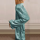 💕LAST DAY SALE 49% OFF💕Women's Casual Short-Sleeve Top & Wide-Leg Pants Two-Piece Suit