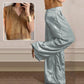 💕LAST DAY SALE 49% OFF💕Women's Casual Short-Sleeve Top & Wide-Leg Pants Two-Piece Suit