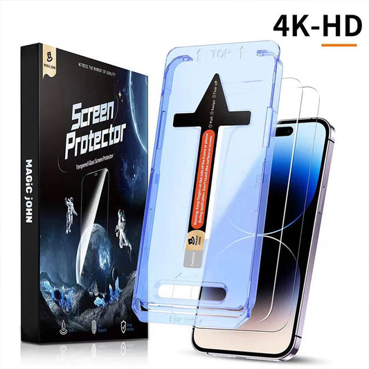🔥Last Day Sale 50% OFF🔥4K HD/Anti-Peeping Tempered Glass Screen Protector with Auto Dust-elimination Installation for iPhone and Samsung💎