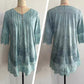 Elegant half sleeve v-neck lace dress for women