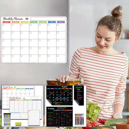🗓️🧲LAST DAY SALE ONLY ￡13.99! 🔥Magnetic Erasable Calendar Set