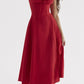 💕HOT SALE 49% OFF💕Frenchy Style All Over Print Ruched Women Lace Up Dress🌸