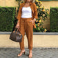 🌸 Spring Hot Sale 75% OFF🌸Women's cotton linen long sleeve blouse and pants set