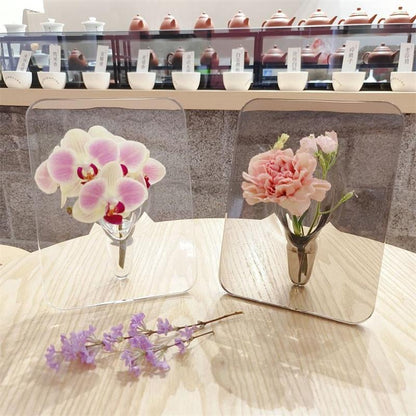 ⏳LAST DAY SALE ONLY￡7.99!!🌹🖼️ Photo Frame Shaped Clear Flower Vase – Wall-mountable & space-saving – Unique design, perfect for dried or fresh flowers – elegant home or office decor ✨