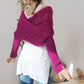 🔥Last Day Sale 49% OFF🏆️Women's Wrap Knit Shawl with Sleeves-3