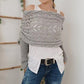 🔥Last Day Sale 49% OFF🏆️Women's Wrap Knit Shawl with Sleeves-5
