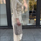 💌 Mother's Day limited sale 49% off🌈Round Neck Waist Ruched Hem Long Sleeve Dress