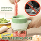 ⏳LAST DAY SALE ONLY ￡13.99!!⚡4-in-1 manual electric vegetable cutter setMultifunction cordless food processor