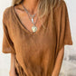 🔥BUY 3 PAY FOR 2 (Each only￡7.99!!)🔥Simple Solid Color V-Neck Half-Sleeve T-Shirt💛