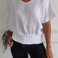 🔥BUY 3 PAY FOR 2 (Each only￡7.99!!)🔥Simple Solid Color V-Neck Half-Sleeve T-Shirt💛