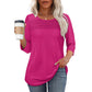 💜 LAST DAY PROMOTION - 50%OFF💜Women’s Pleated Detail 3/4 Sleeve Casual T-Shirt