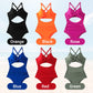🏖️Last Day Special Price: ONLY ￡9.99!!🩱Women's Solid Ribbed Cutout-Front Shaping Swimsuit👙