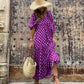 💖LAST DAY SALE 50% OFF💖Women's Elegant Puff Sleeve Floral Boho Maxi Dress👗
