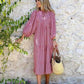 💖LAST DAY SALE 50% OFF💖Women's Elegant Puff Sleeve Floral Boho Maxi Dress👗
