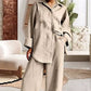 Women's Casual Loose Fit Shirt & Pants Two-Piece Set
