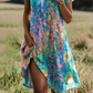 ✨LAST DAY SALE ONLY ￡13.99!!👗🌸Women's Stylish Printed Casual V-Neck Dress