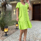 💕LAST DAY SALE 49% OFF💕Women's Fashion Solid Color V-Neck Button Loose Dresses
