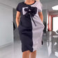 Women’s Chic Color Block Casual Dress