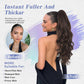 🥳2026 HOT SALE🥳💞50K+ SOLD!💜✨ 50% OFF! Clip-on Wavy Ponytail Extension – Natural big waves, tangle‑free & heat‑resistant. Instant volume in seconds! 🦚🎀