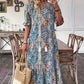 ⏳Limited-time 50% off⏰V-Neck Bohemian Side Split Flowy Dress👗