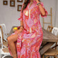 ⏳Limited-time 50% off⏰V-Neck Bohemian Side Split Flowy Dress👗