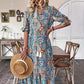 ⏳Limited-time 50% off⏰V-Neck Bohemian Side Split Flowy Dress👗