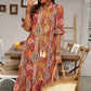 ⏳Limited-time 50% off⏰V-Neck Bohemian Side Split Flowy Dress👗