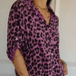 💋HOT SALE 49% OFF💋Stylish Lapel Adjustable Sleeve Leopard Print Shirt
